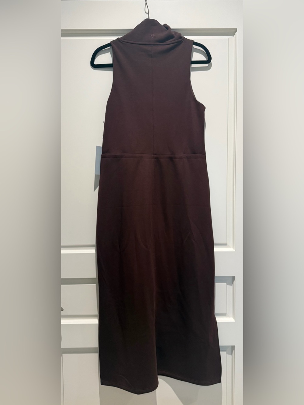 NWT Antonio Melani Lyocell Sleeveless Mock Neckline Midi Dress - Chocolate - M - Picture 8 of 10